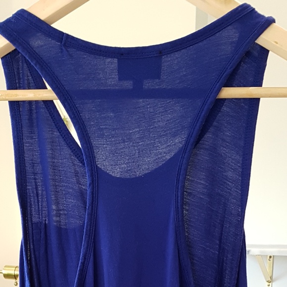 Aritzia WILFRED FREE Racerback Blue Tank Top Small - Picture 5 of 5